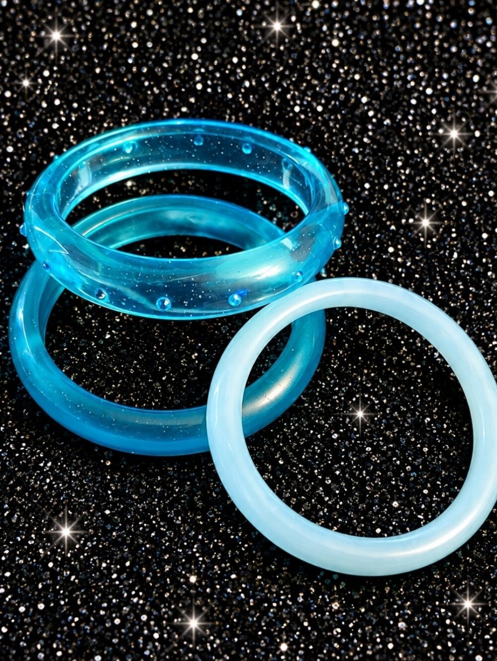 Pinup Blue Bangle Set Of 3